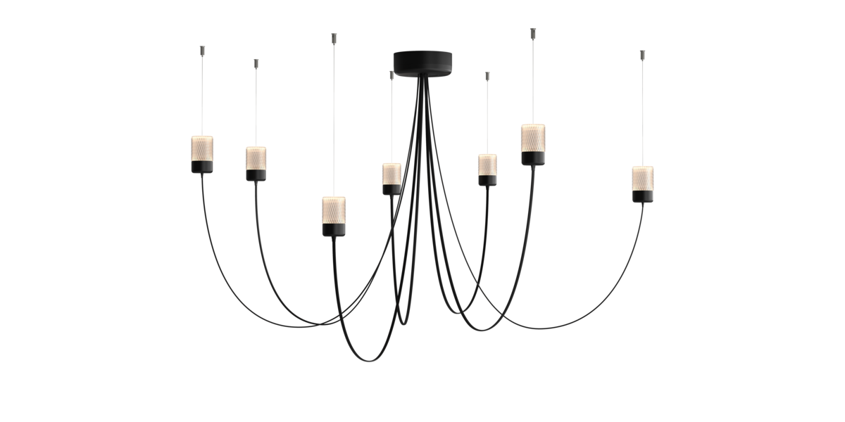Gravity Chandelier 7 random positions
